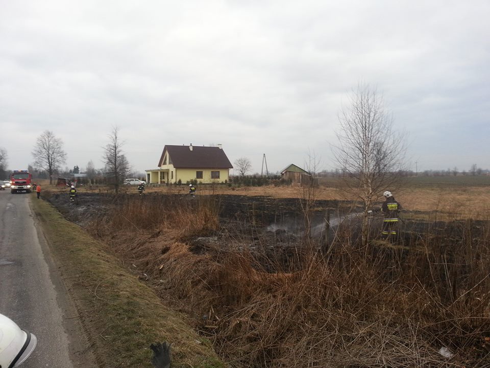 Pożar w Uszkowcach (fot. OSP Oleszyce)