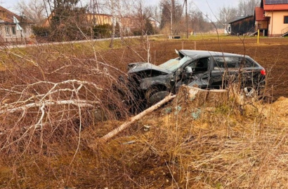 Wypadek w Ryszkowej Woli. 26-latek z powiatu lubaczowskiego trafił do szpitala