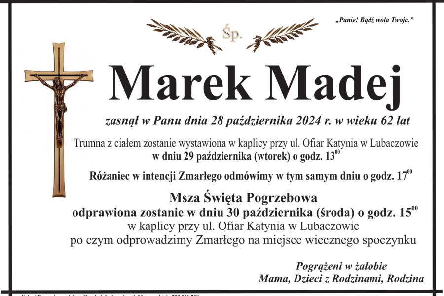 Zmarł Marek Madej