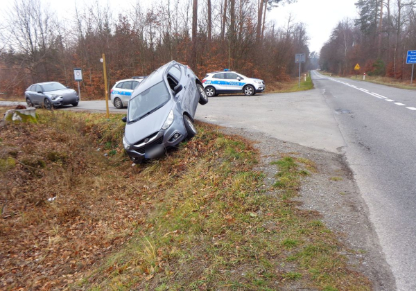 Wjechał do rowu i uciekł do lasu. Miał ponad 3 promile