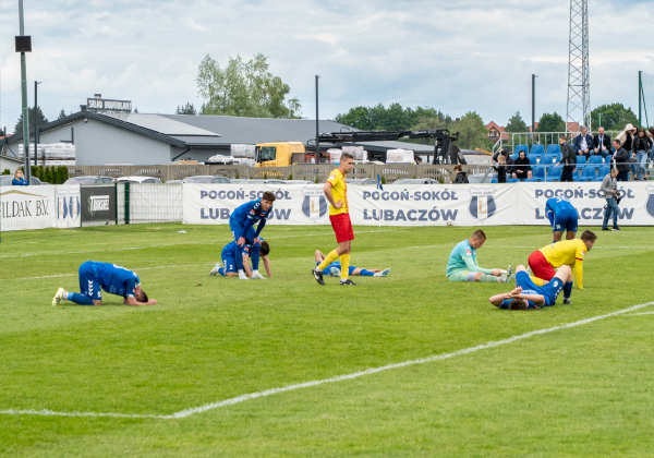 Pogoń-Sokół Lubaczów znów bez wygranej. Remis z rezerwami Korony Kielce [ZDJĘCIA]
