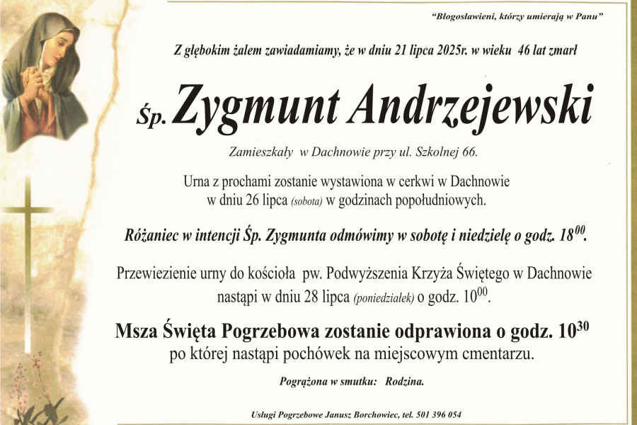 Zmarł Zygmunt Andrzejewski [46 lat]