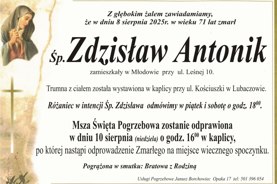 Zmarł Zdzisław Antonik [71 lat]