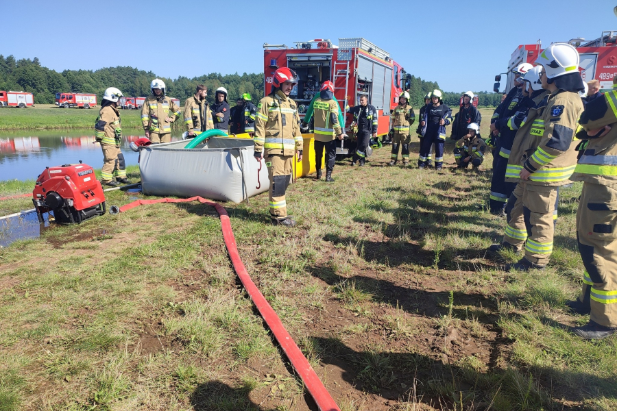 Powiatowa Kompania Zaopatrzenia Wodnego w akcji -  pierwsze ćwiczenia terenowe [ZDJĘCIA]