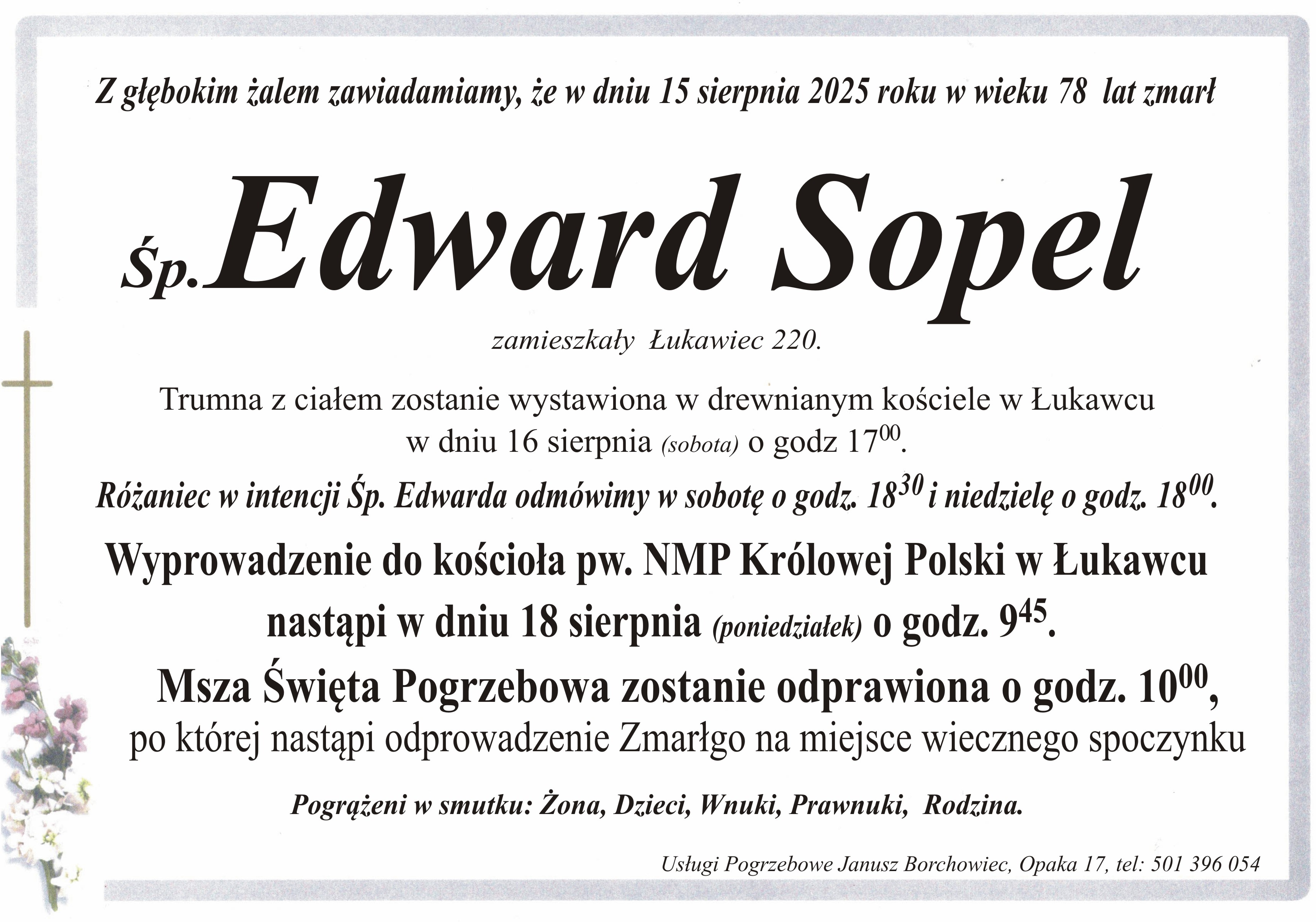 Zmarł Edward Sopel [78 lat]