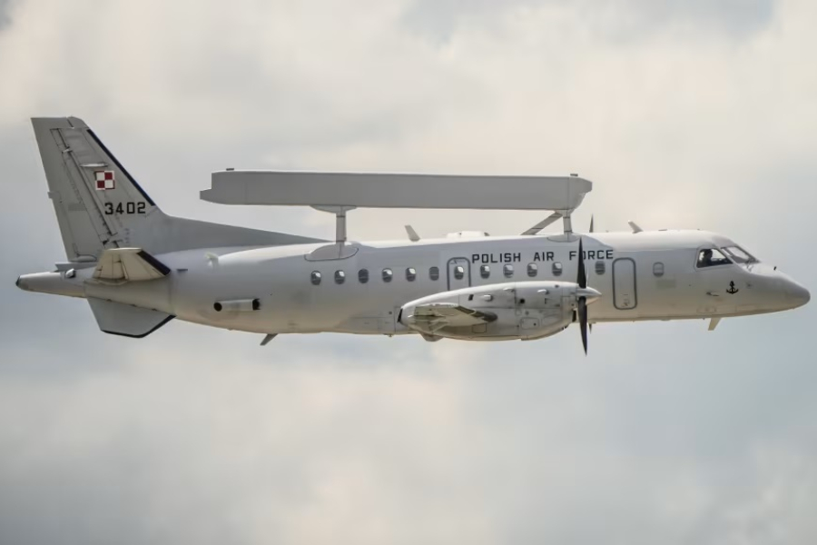 Samolot wczesnego ostrzegania nad powiatem lubaczowskim