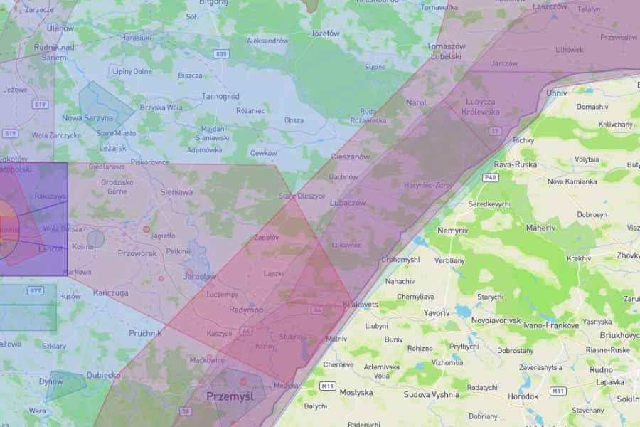 Ograniczenie ruchu lotniczego nad powiatem lubaczowskim -  zakaz lotów dronami