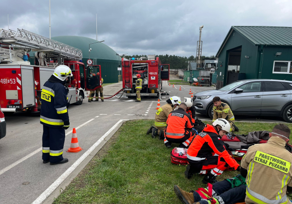Biogazownia Gorajec 2025. Duże ćwiczenia strażaków z powiatu lubaczowskiego [ZDJĘCIA]