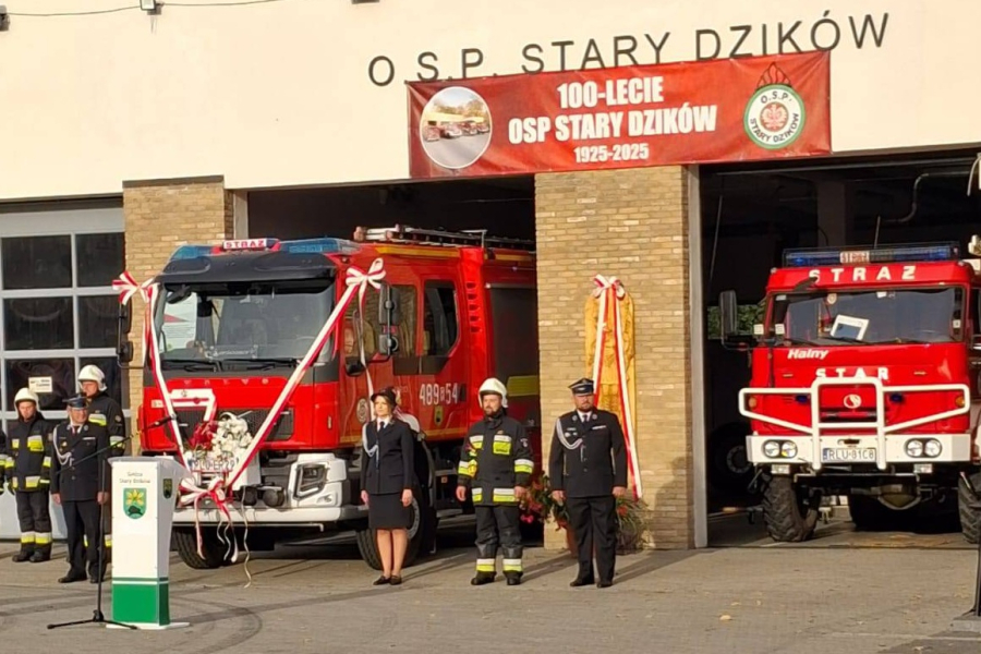 Ochotnicza Straż Pożarna w Starym Dzikowie świętowała 100-lecie istnienia