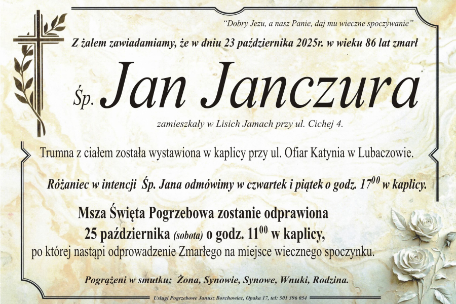 Zmarł Jan Janczura [86 lat]