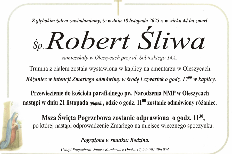 Zmarł Robert Śliwa [44 lata]