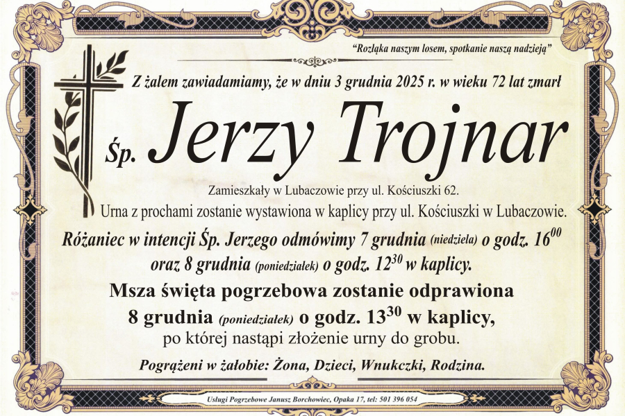 Zmarł Jerzy Trojnar [72 lata]