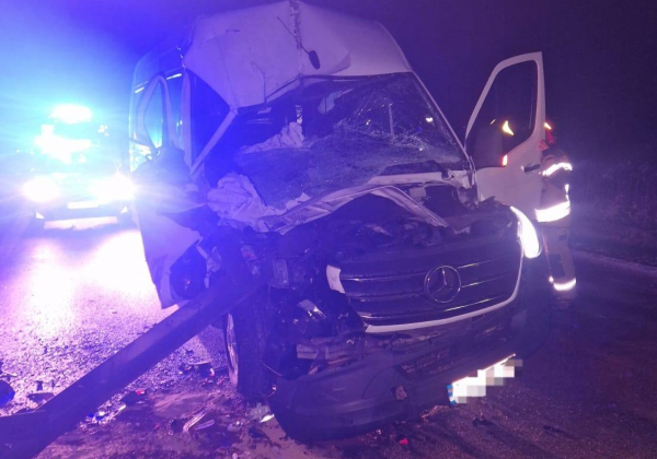 Groźne zderzenie na trasie Dachnów – Cieszanów. Cud, że wszyscy wyszli bez szwanku