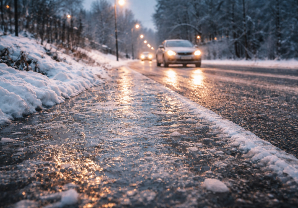 Oblodzenie w powiecie lubaczowskim. Ostrzeżenie IMGW na piątek i sobotni poranek