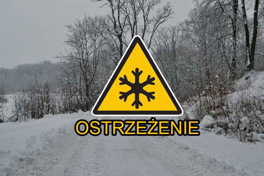 Intensywne opady śniegu w powiecie lubaczowskim. IMGW wydało ostrzeżenie