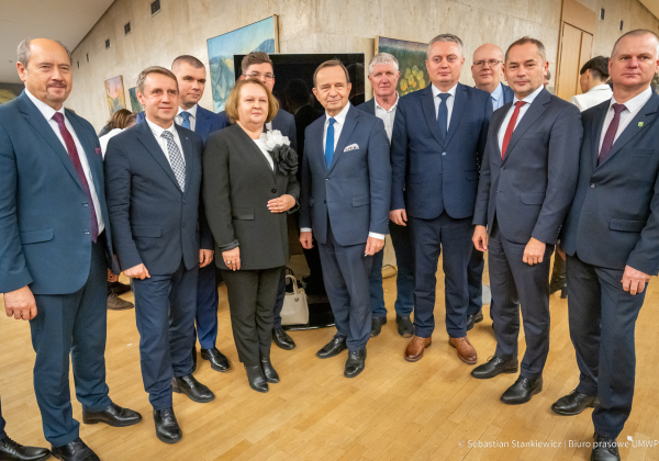 Przedstawiciele powiatu lubaczowskiego na spotkaniu samorządowców w Rzeszowie