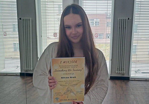 Sukces Mileny Kruk na Ogólnopolskim Festiwalu Tańca