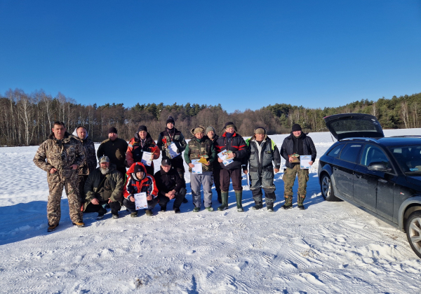 Mróz nie odstraszył wędkarzy. Zwycięstwo Gniewomira Grenia w Borowej Górze