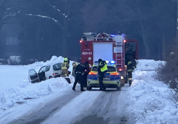 Wypadek w Oleszycach, kierowca reanimowany
