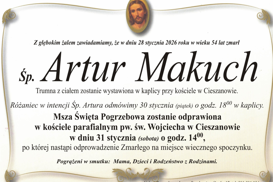 Zmarł Artur Makuch [54 lata]