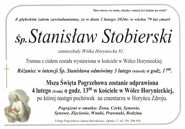 Zmarł Stanisław Stobierski [79 lat]