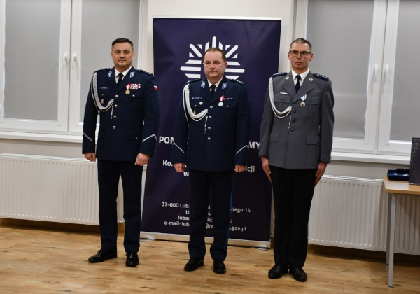 Zmiany w lubaczowskiej policji. Dwóch komendantów zakończyło służbę [ZDJĘCIA]