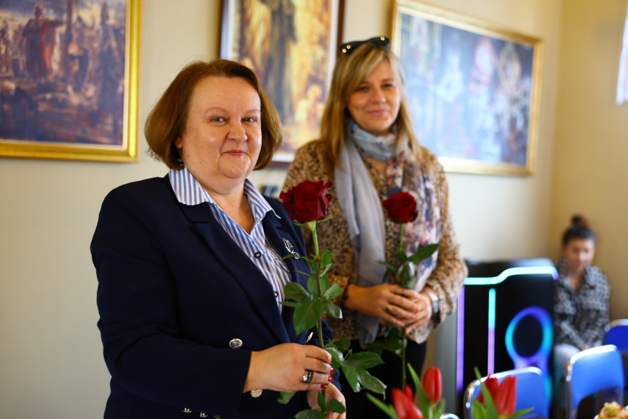 Barbara Broź z wizytą u lubaczowskich emerytów i seniorów [ZDJĘCIA]