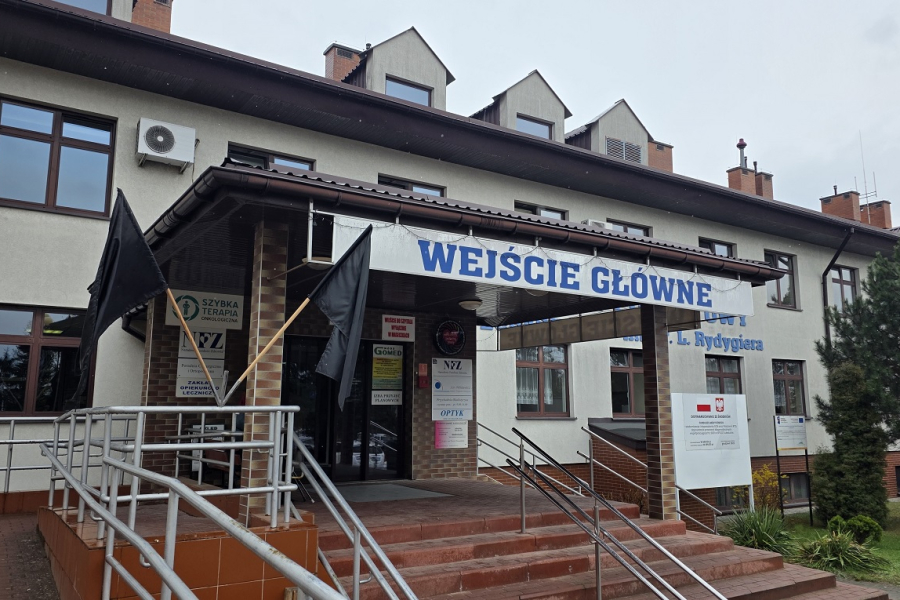 Czarny protest w szpitalu w Lubaczowie. „Walczymy o przetrwanie”