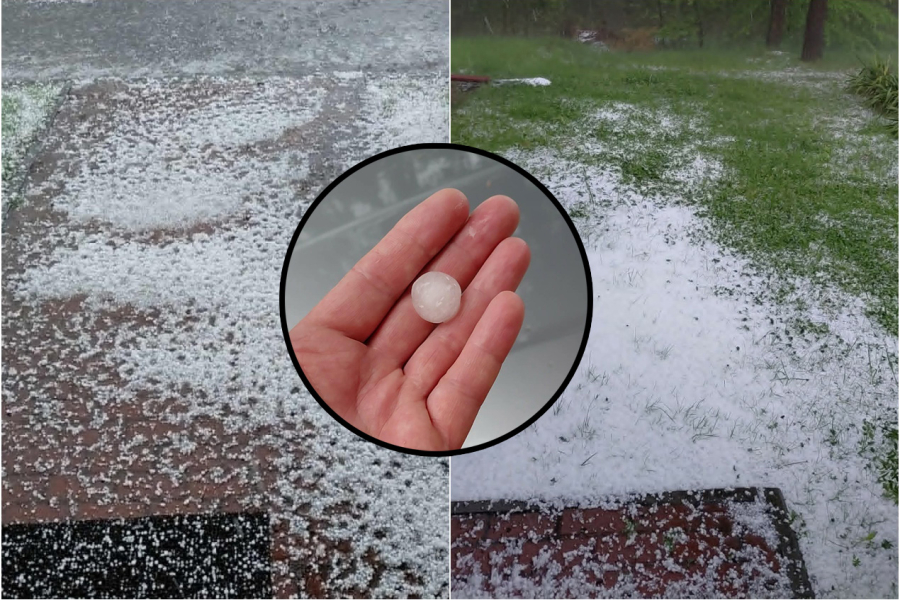 Potężna burza z gradem nad Narolem. Trwa akcja strażaków [ZDJĘCIA]