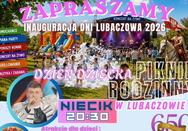 Inauguracja Dni Lubaczowa z koncertem Tomasza Niecika. Znamy program