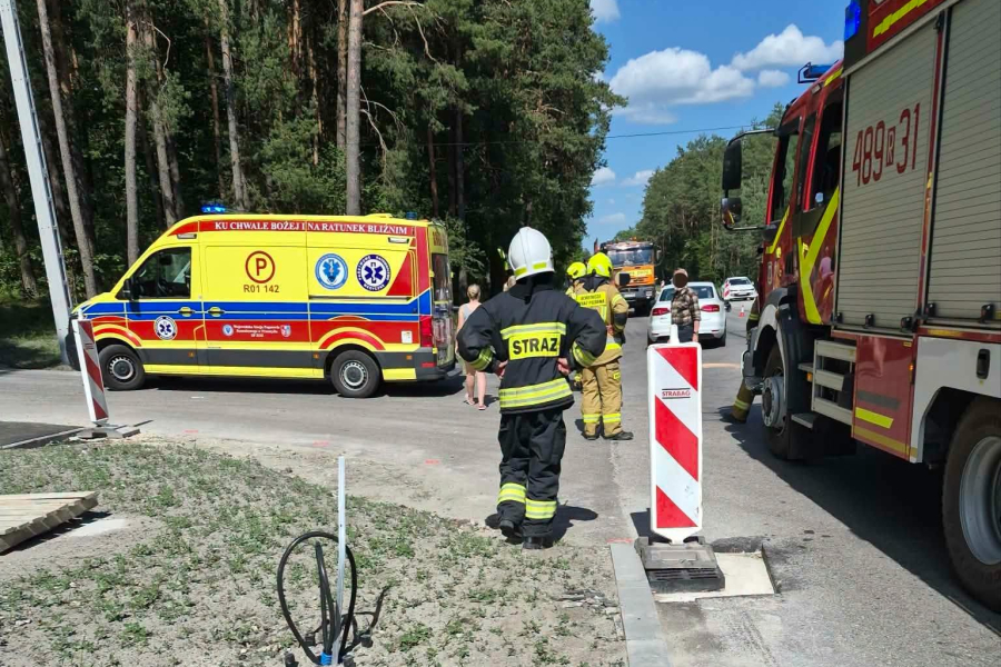 Wypadek na trasie Narol - Kadłubiska. Motorower zderzył się z samochodem