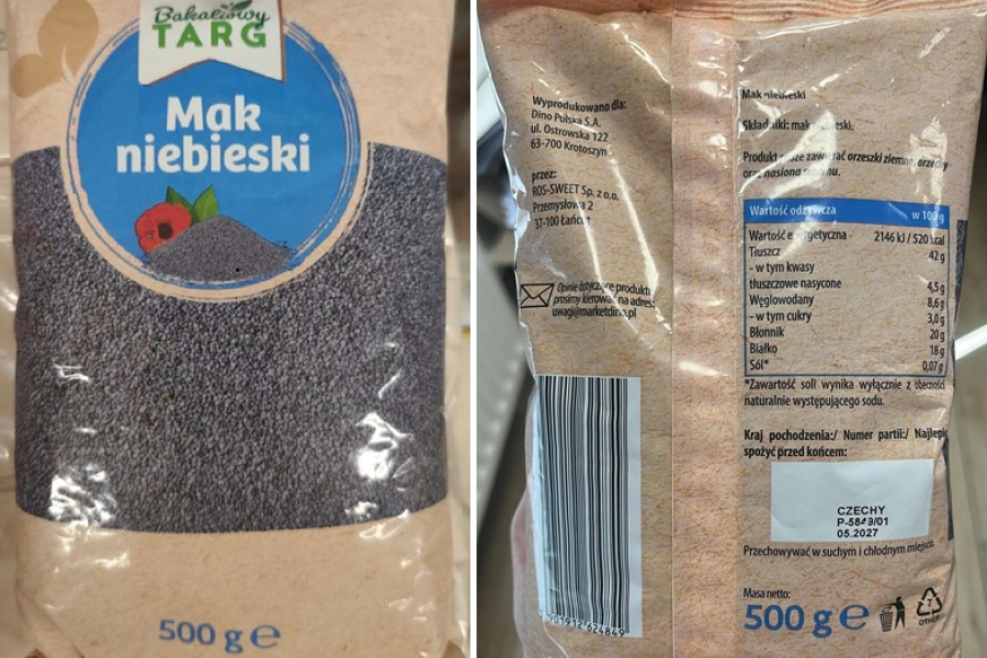 Niebezpieczna substancja w maku. GIS ostrzega przed konkretną partią