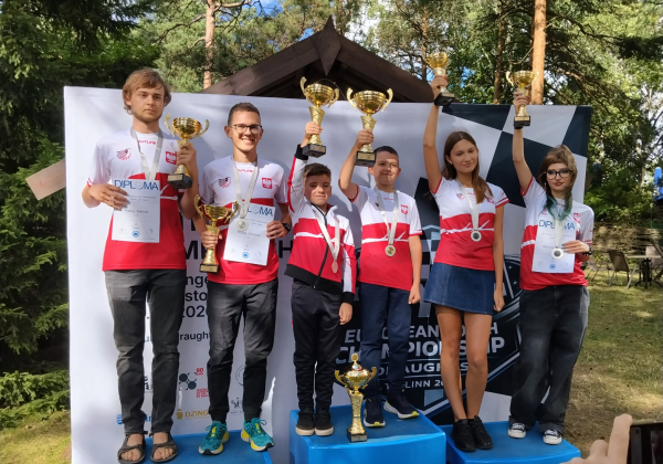 Leo Gancarz i Amelia Szpunar na podium Mistrzostw Europy