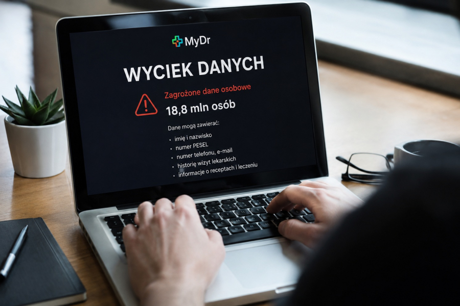 Gigantyczny wyciek danych z MyDr. Przestępcy mogą wiedzieć, jak się leczysz