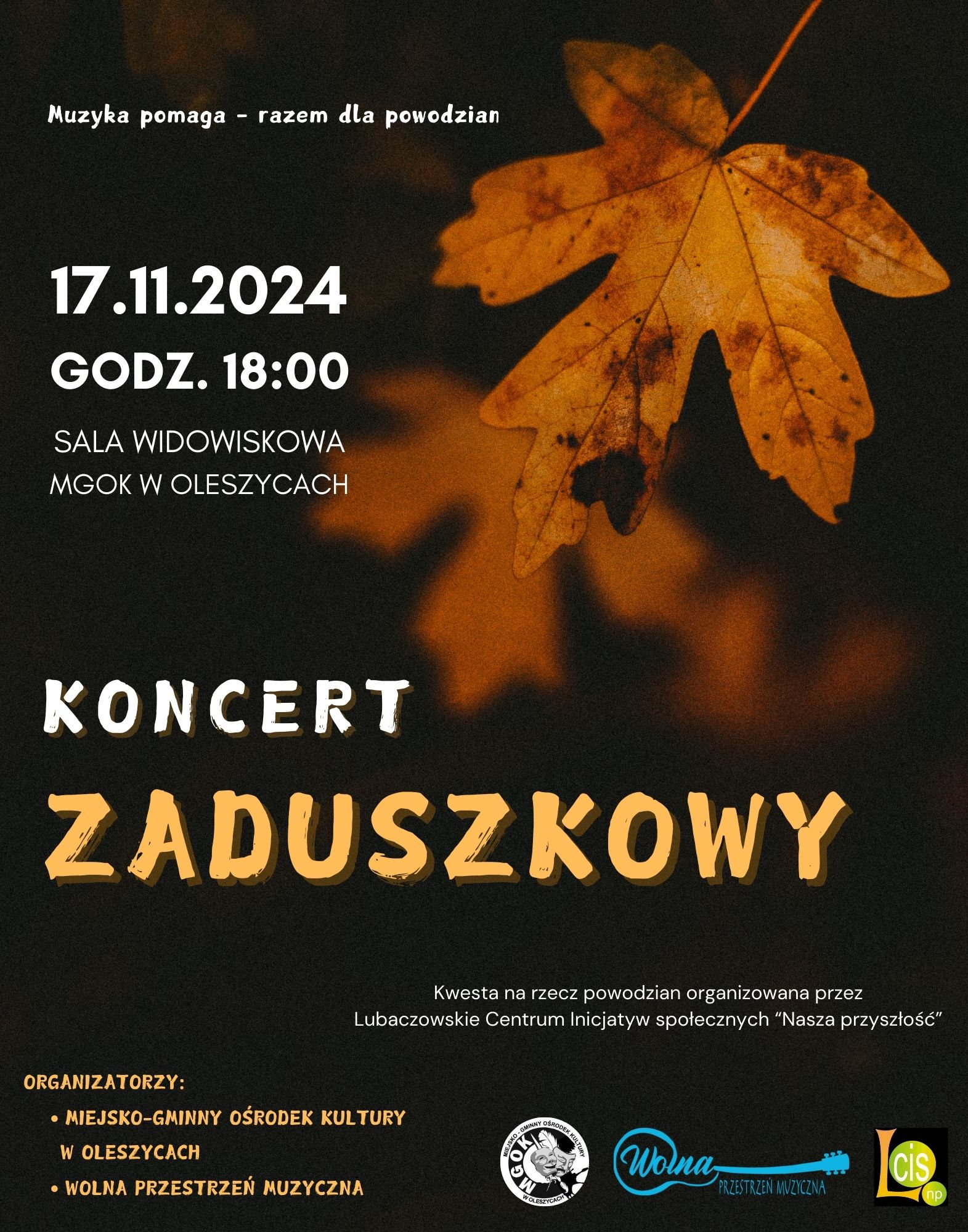 17 listopada: Koncert zaduszkowy w Oleszycach