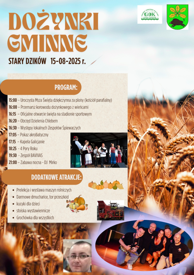  15 sierpnia: Dożynki w Starym Dzikowie