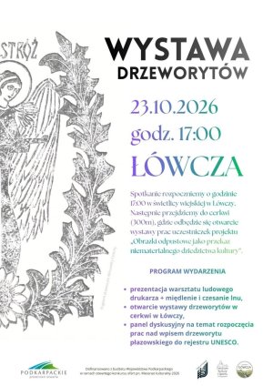Tradycja zapisana w drewnie. Wystawa drzeworytów w Łówczy