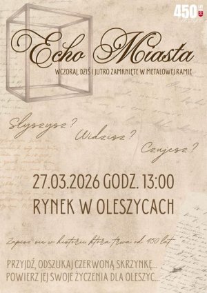 Portal czasu - instalacja na rynku w Oleszycach