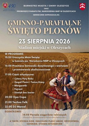 Gminno-Parafialne Święto Plonów Dożynki w Oleszycach