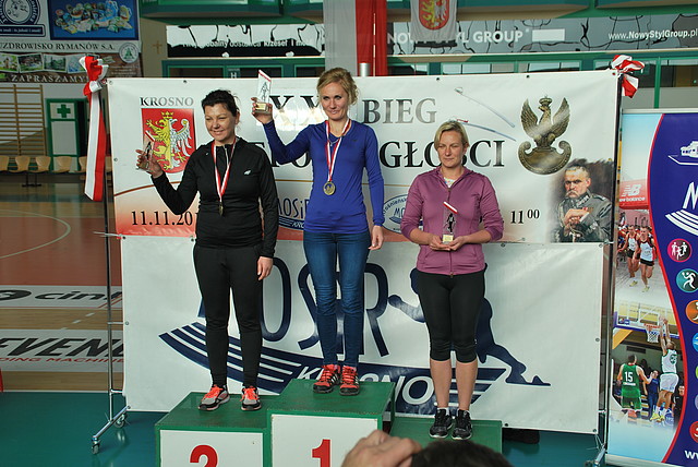 Na pierwszym miejscu na podium - Małgorzata Kubiszyn, a na drugim - Irena Rykała fot. lubaczow.pl