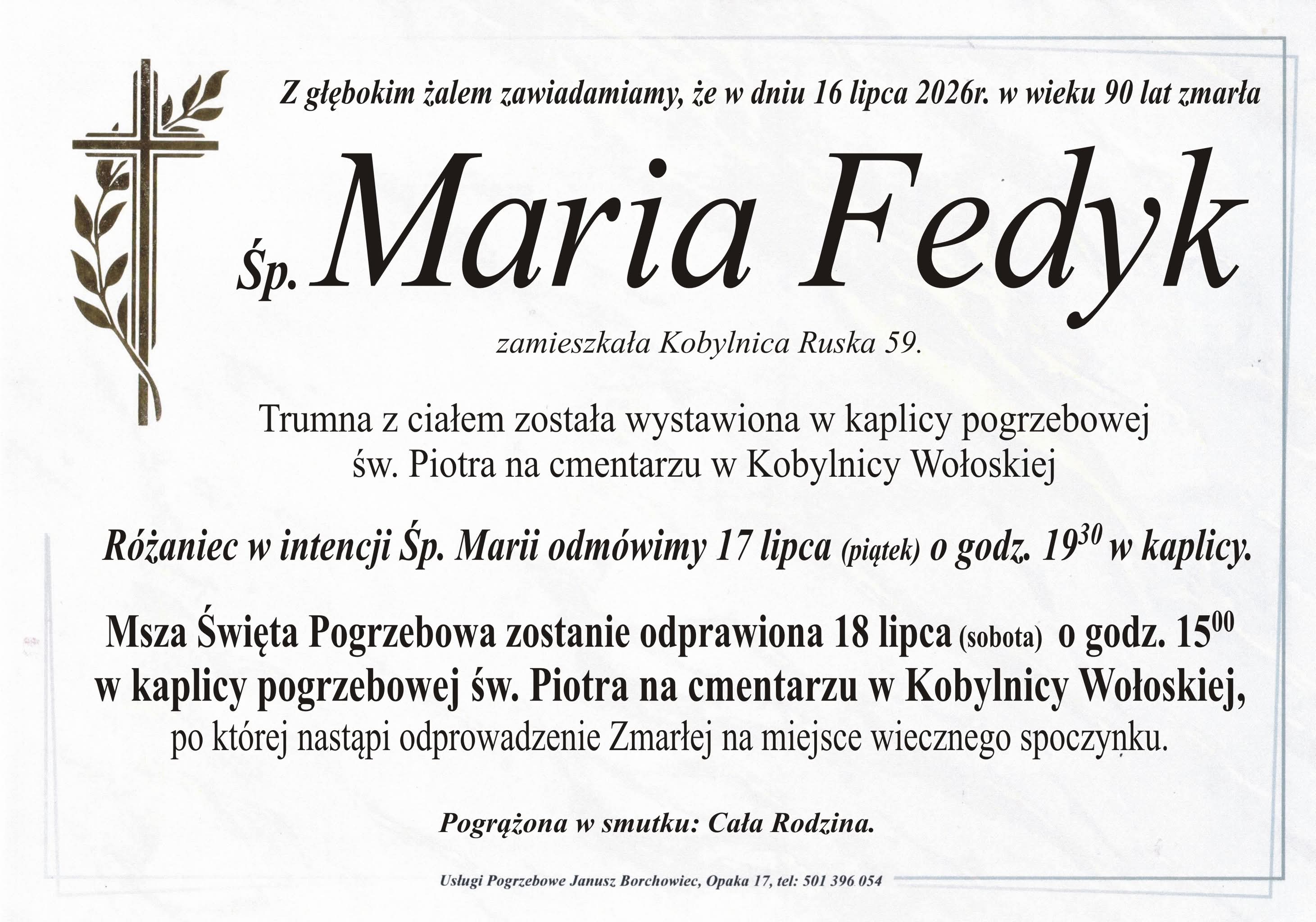 Maria Fedyk