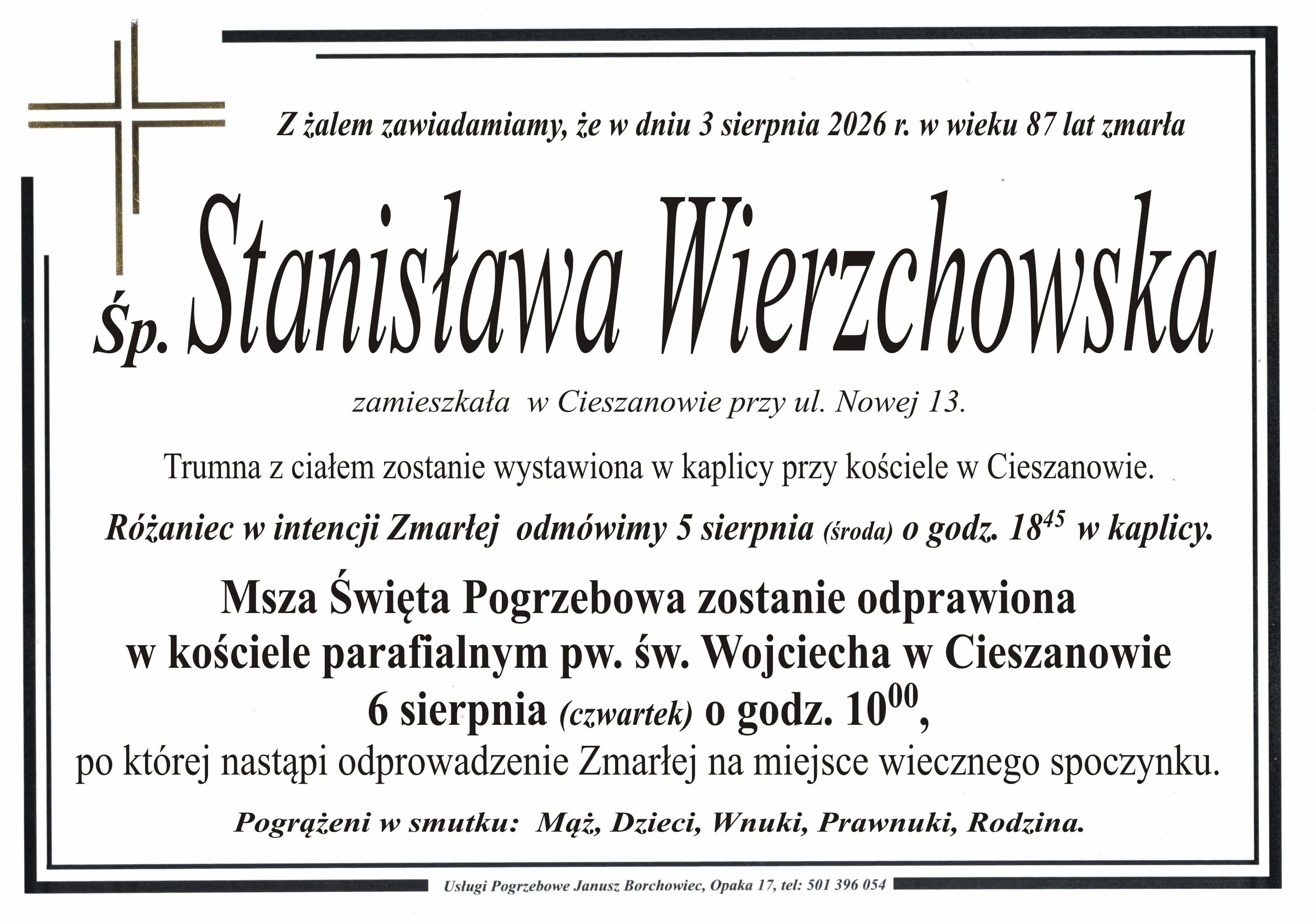 Stanisława Wierzchowska