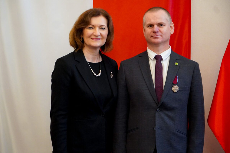 Brązowy Krzyż Zasługi dla Wójta Gminy Stary Dzików