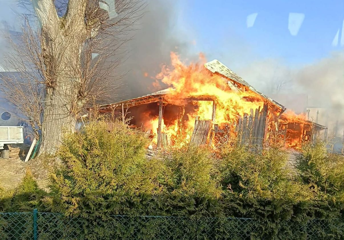 Pożar w Werchracie fot. 