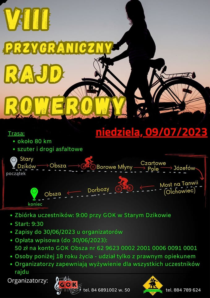 9 lipca: VIII Przygraniczny Rajd Rowerowy